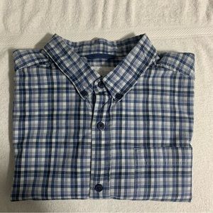 COLUMBIA Sportswear Mens Size L Casual Button Down Shirt Long Sleeve‎ Blue Plaid